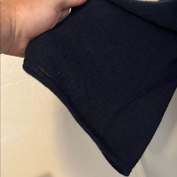 Garnet Hill Blue Baby Alpaca V-Neck Wide Sleeve Pullover Sweater Modern Office - Picture 5 of 12